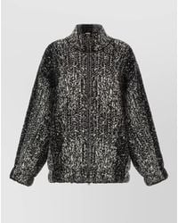 Nude - Bouclé Knit Bomber Jacket - Lyst