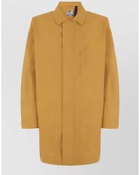 K-Way - Technical Longline Coat Poirol Concealed Placket - Lyst