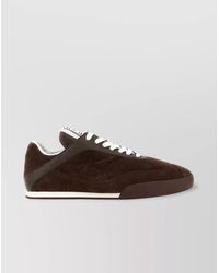 Chloé - Suede Paneled Low-Top Sneakers - Lyst