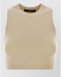 Weekend by Maxmara - Viscose Sleeveless Crop Top - Lyst