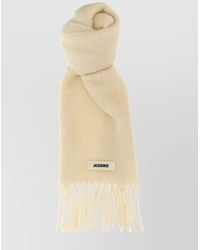 Jacquemus - Mohair Alpaca Wool Virgin Wool Fringed Scarf - Lyst