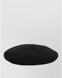Emporio Armani - Logo Wool Felted Round Basque Hat - Lyst