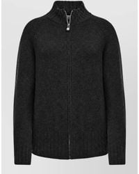 Malo - Cashmere Fine-Knit Funnel-Neck Zip-Up Cardigan - Lyst