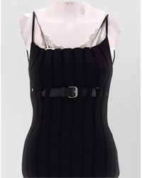 Alexander Wang - Ribbed Tank Dress Contrast Trim - Lyst