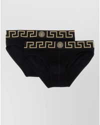 Versace - Two Pack Briefs Greca Waistband Pattern - Lyst