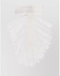 Ann Demeulemeester - Lace Ruffled High Neck Pleated Scarf - Lyst