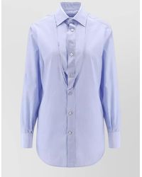 Maison Margiela - Cotton Long Sleeve Poplin Shirt - Lyst