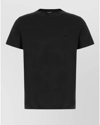 Dondup - Short Sleeve Crew Neck Cotton Top - Lyst