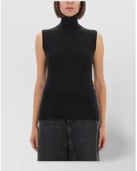 Sportmax - Wool Slim-Fit Sleeveless Top - Lyst