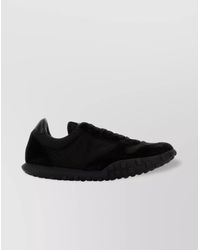 Jil Sander - Fabric And Suede Low-Top Sneakers - Lyst