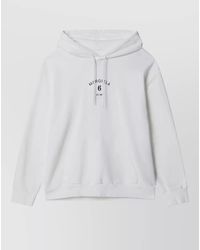MM6 by Maison Margiela - Hooded Knit Sweater Kangaroo Pocket - Lyst