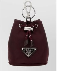 Prada - Fabric Key Ring - Lyst