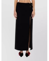 Magda Butrym - Virgin Wool Slim-Fit Long Skirt - Lyst