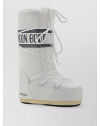 Moon Boot - Padded Knee Length Platform Sole Boots - Lyst