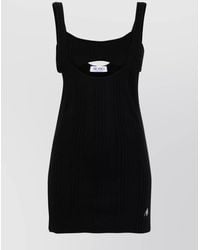 The Attico - Cotton Fine Ribbed Layered V-Neck Tank Top - Lyst