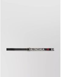 Balenciaga - Logo Jacquard D-Ring Belt - Lyst