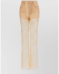 GIUSEPPE DI MORABITO - Lace Flared Trousers - Lyst