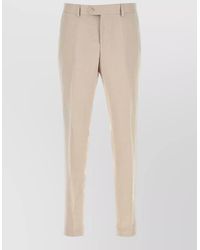 BOSS - Lyocell Blend Tailored Trousers Belt Loops - Lyst