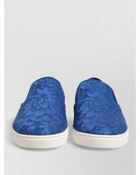 Dolce & Gabbana - Leather Slip-On Sneakers - Lyst