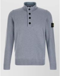 Stone Island - Virgin Wool Half-Zip Sweater - Lyst