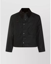 Barbour - Casual Jacket With Corduroy Collar And Pockets - Lyst