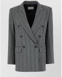 Sportmax - Embroidered Wool Blend Blazer - Lyst