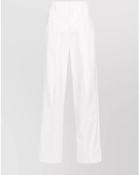 Isabel Marant - High-Rise Wide-Leg Trousers - Lyst