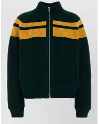 Miu Miu - Striped Wool Cardigan - Lyst