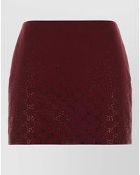 Gucci - Gg Fabric High Waist Geometric Mini Skirt - Lyst