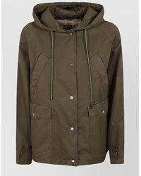 Herno - Hooded Padded Jacket Drawstring Long Sleeves Pockets - Lyst