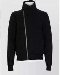 Rick Owens - High Collar Zip Jacket Long Sleeves Ribbed - Lyst