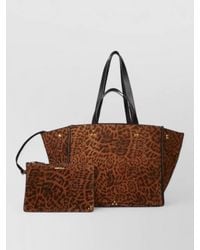 Jérôme Dreyfuss - Leon M Tote Bag Animal Print Studs - Lyst