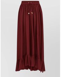 Zimmermann - Aster Silk Maxi Skirt Featuring Ruffles - Lyst