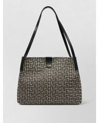 Balmain - Release Small Jacquard Tote Bag - Lyst
