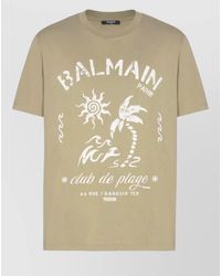 Balmain - Cotton Crew-Neck Short-Sleeve T-Shirt - Lyst