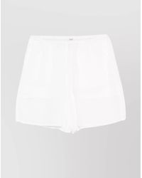 TOTEME - Semi-Sheer Knee-Length Shorts - Lyst