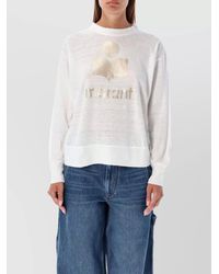 Isabel Marant - Ga Long Sleeve Round Neck Top - Lyst