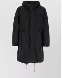 Stone Island - Hooded Long Parka Front Pockets - Lyst