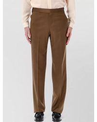 Lardini - Stretch Crepe Gabardine Tailored Trousers 23 Hem - Lyst