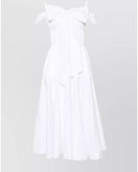 Patou - Off-Shoulder Sleeveless Midi Dress - Lyst