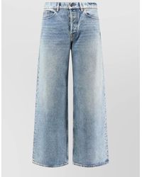 Golden Goose - Denim Jeans Straight Wide Leg Iconic Studs - Lyst