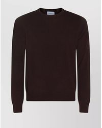 Malo - Long Sleeve Crew Neck Knit Sweater - Lyst