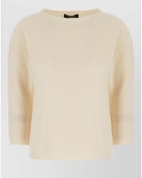 Fabiana Filippi - Cashmere-Blend Fine-Knit Boat Neck Sweater - Lyst
