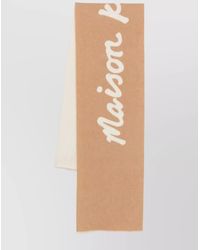 Maison Kitsuné - Wool Logo-Print Scarf - Lyst