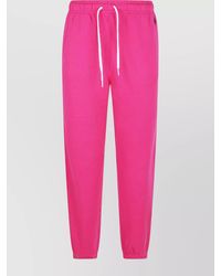 Polo Ralph Lauren - Flc Pnt-Ankle-Athletic Trousers With Elastic Waistband And Ribbed Cuffs - Lyst