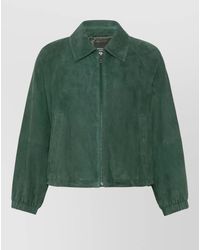 Weekend by Maxmara - Collared Coat Elastic Cuffs Side Pockets - Lyst