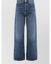Agolde - Denim Mid-Rise Wide-Leg Jeans - Lyst