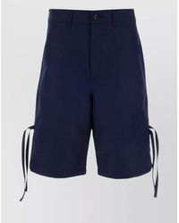 Comme des Garçons - Bermuda Shorts With Adjustable Side Straps - Lyst