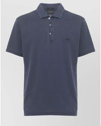 Fay - Short Sleeve Cotton Polo Shirt Three Buttons - Lyst