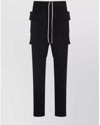 Rick Owens - Elastic Waistband Pants Side Pockets - Lyst